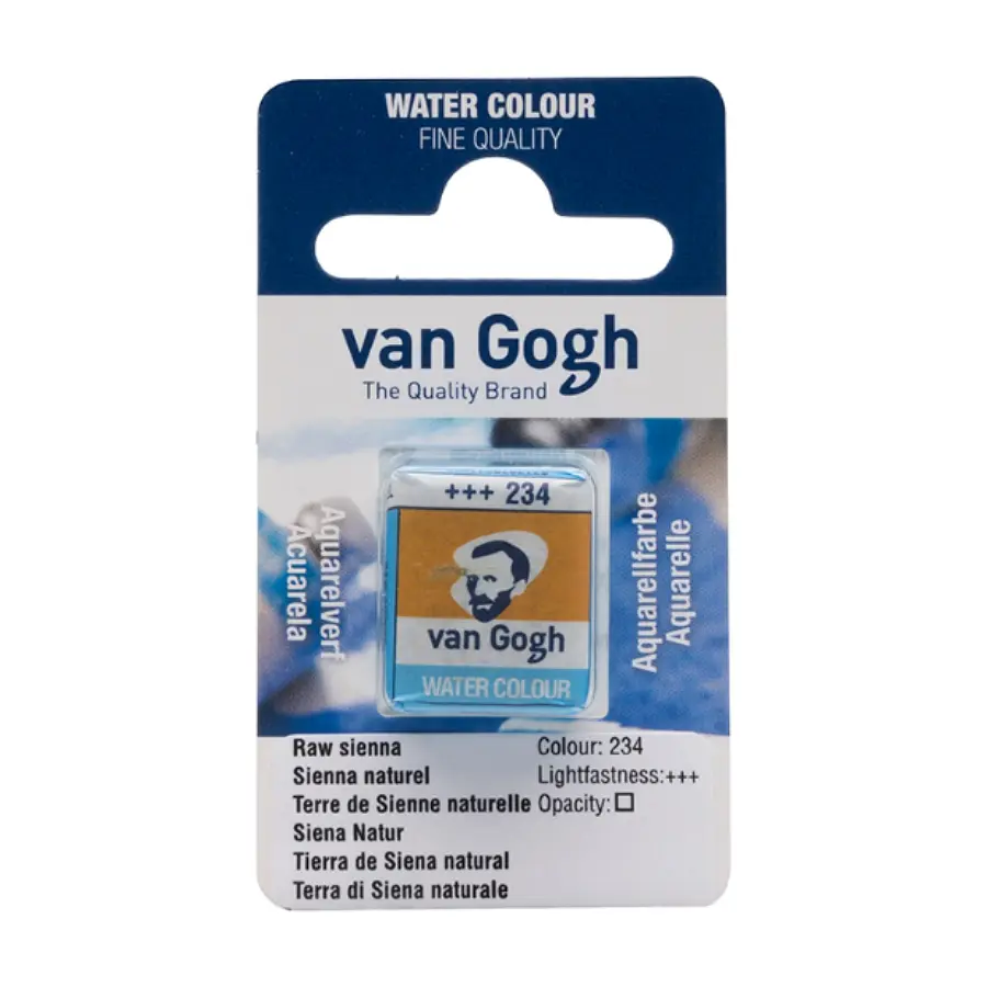 Фарба акварельна Van Gogh (234) Сієна натуральна кювета Royal Talens (8712079419028)