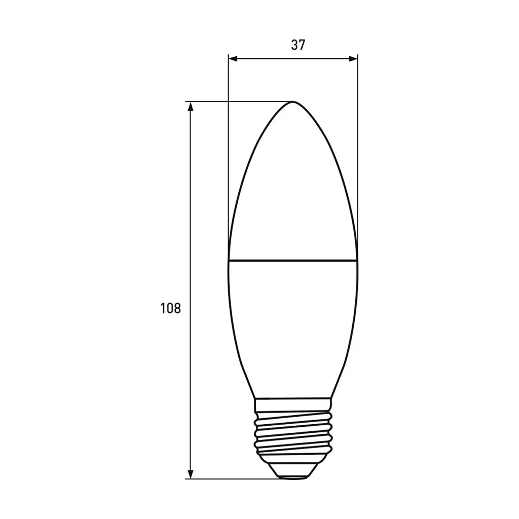 Лампочка Eurolamp LED Лампа EUROLAMP ECO серия "P" CL 10W 900 lm E14 3000K (LED-CL-10143(P)) - фото 3