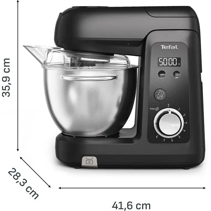 Кухонна машина Tefal Bake Partner + 1100 Вт чорна (QB5458F0) - фото 4