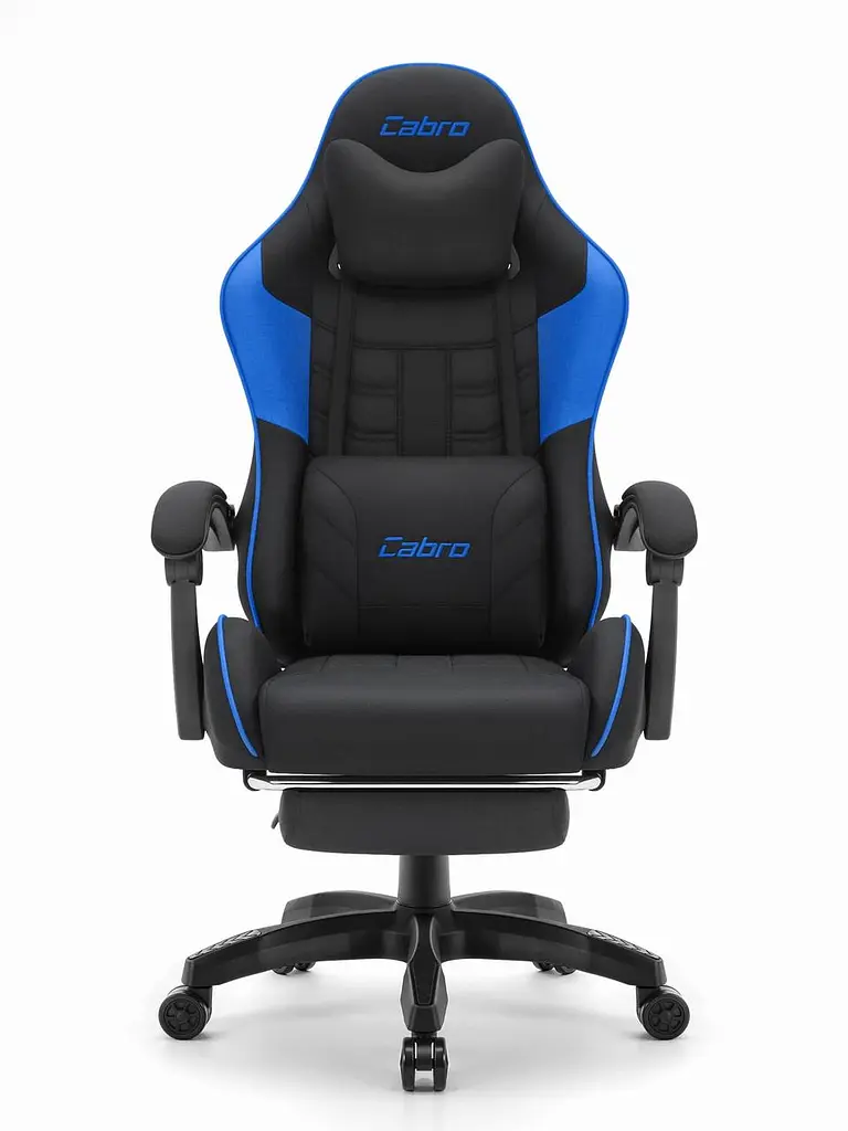 Кресло Cabro C501 Black-Blue ткань - фото 2