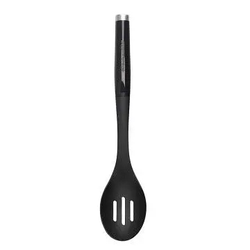 Ложка для сервіровки з прорізами KitchenAid Classic, 34 см, чорний (KCG004OHOBE)