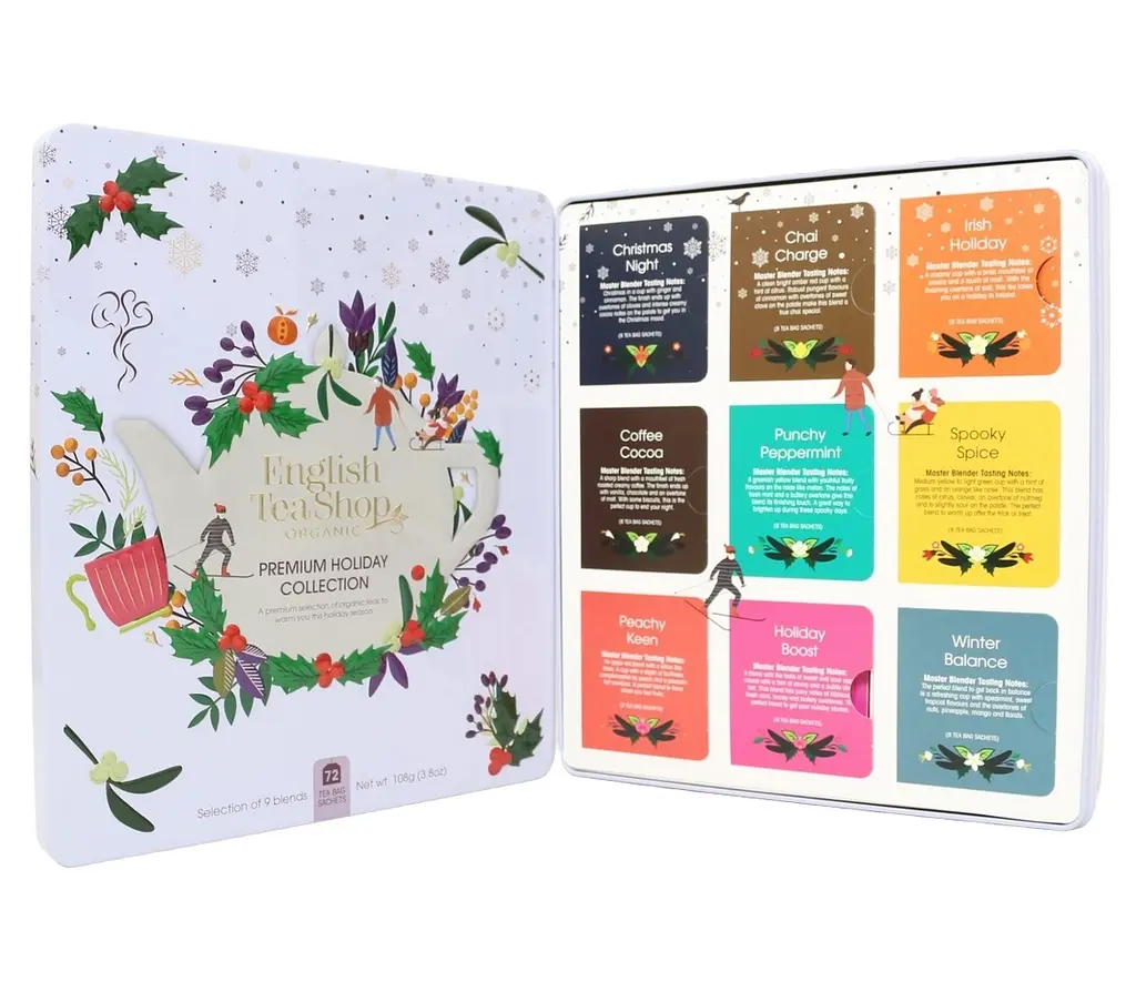 Набір чаю English Tea Shop Premium Holiday Collection White, 108 г (72 шт. х 1.5 г) (914378) - фото 2
