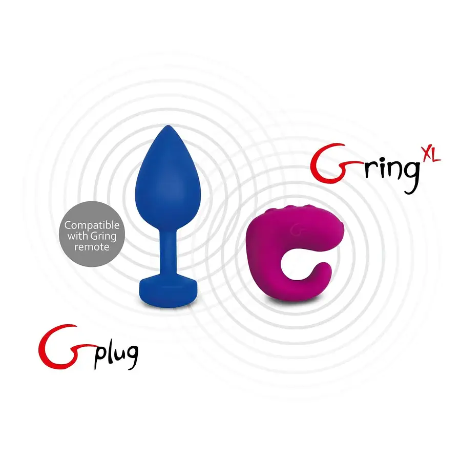 Анальна пробка з вібрацією Gvibe Gplug L, 10,5 см - фото 5