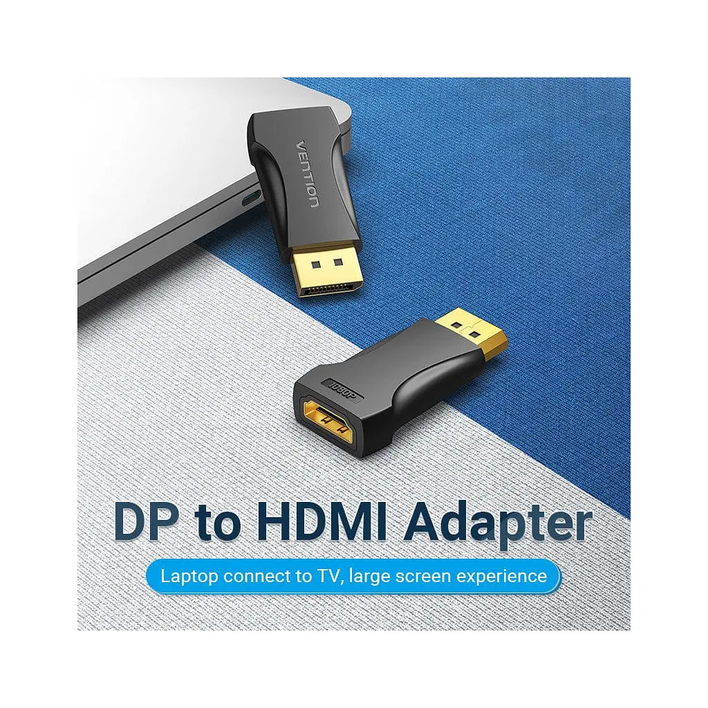 Переходник DisplayPort M to HDMI F black Vention (HBOB0) - фото 2