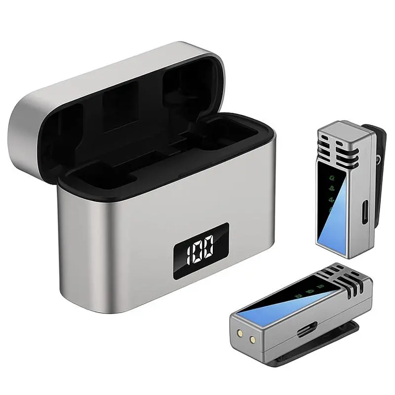 Петличний бездротовий мікрофон Jmary MW-15 Dual-mic Type-C Black Epik teh0029566