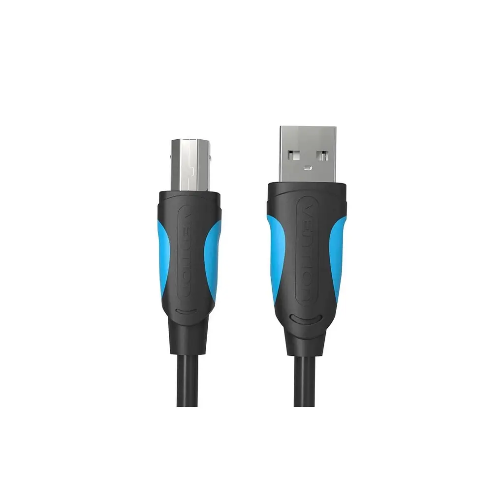 Кабель для принтера USB 2.0 AM/BM 1.5m black Vention (VAS-A16-B150) - фото 2