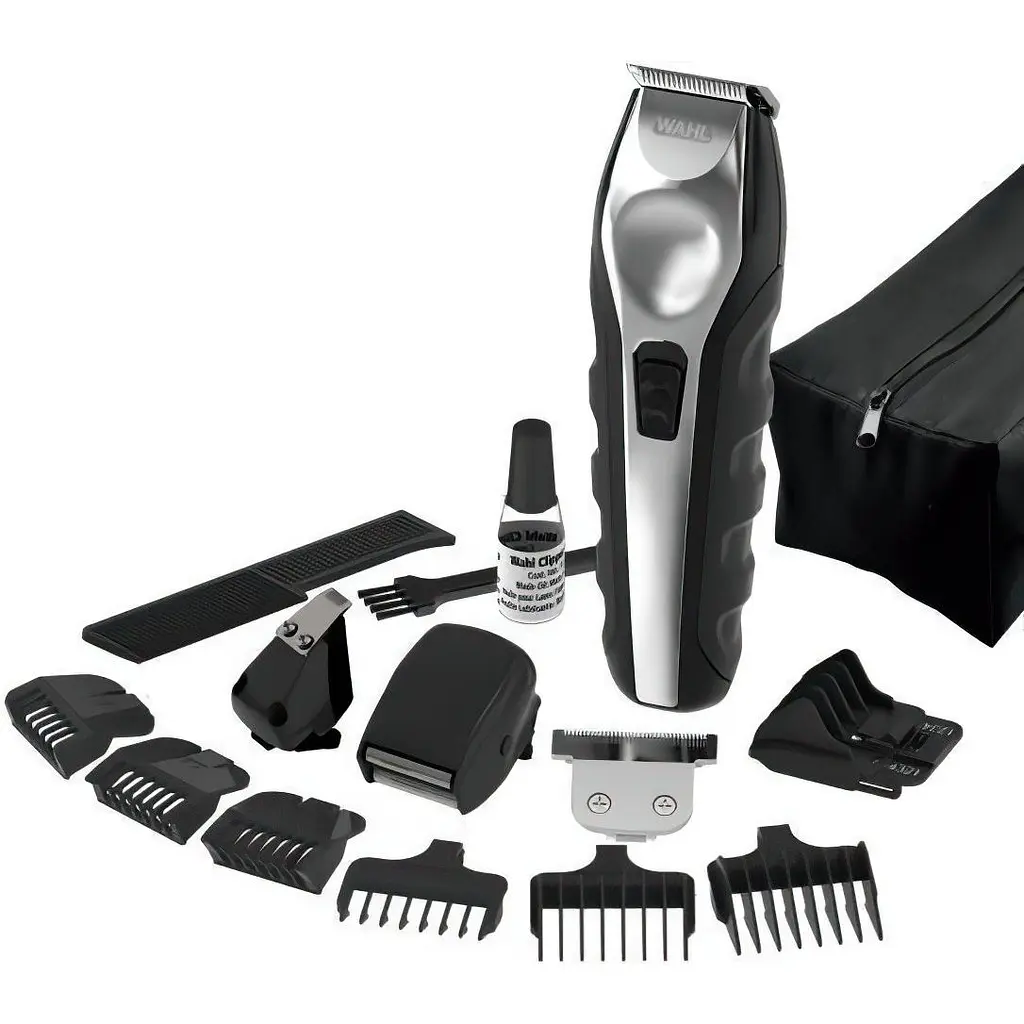 Тример для бороди та вусів Wahl Ergonomic Total Grooming Kit 09888-1216 чорний з сірим - фото 2