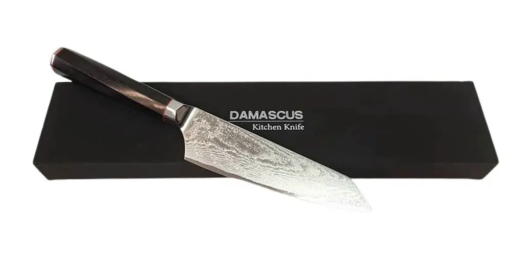 Ніж кухарський 15,5 см Damascus DK-AK 3002 AUS-10 дамаська сталь 73 шари