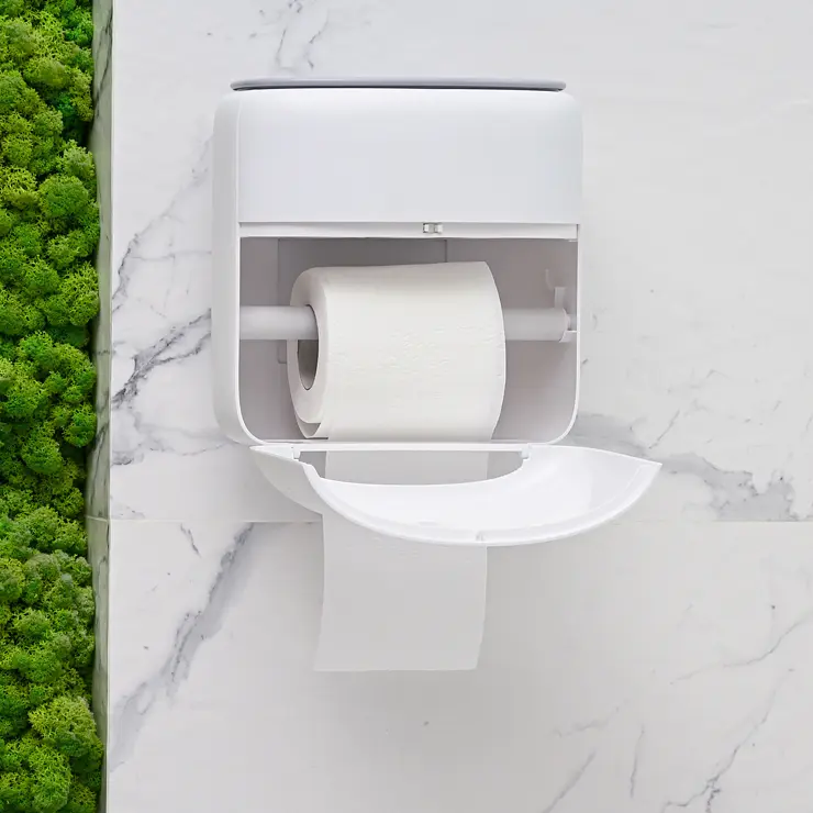 Набір аксесуарів для ванної кімнати МВМ My Home MVM-38 білий з сірим (MVM-MH-38 WHITE/GRAY) - фото 8