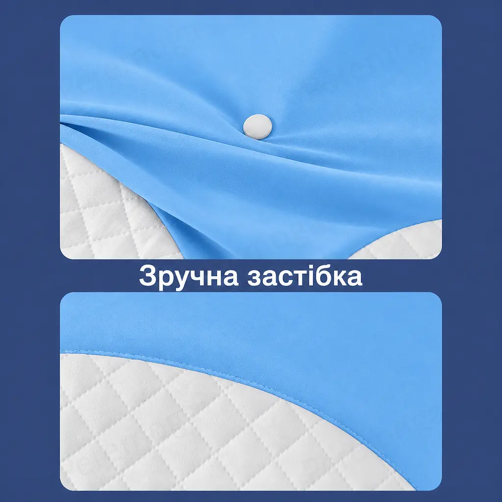 Знімна наволочка для подушки Solve Метелик синьо-біла 62 x 41 см (KT8001203-N) - фото 5