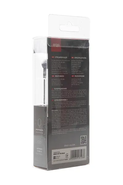 Гарнитура Ergo VM-735 Type-C Black (VM-735K) - фото 4