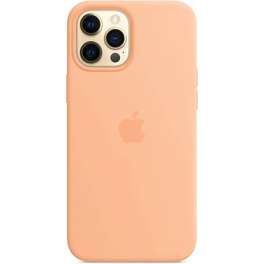 Чохол Silicone Case with MagSafe для iPhone 12 Pro Max (Cantaloupe) AAA [57149] - фото 4