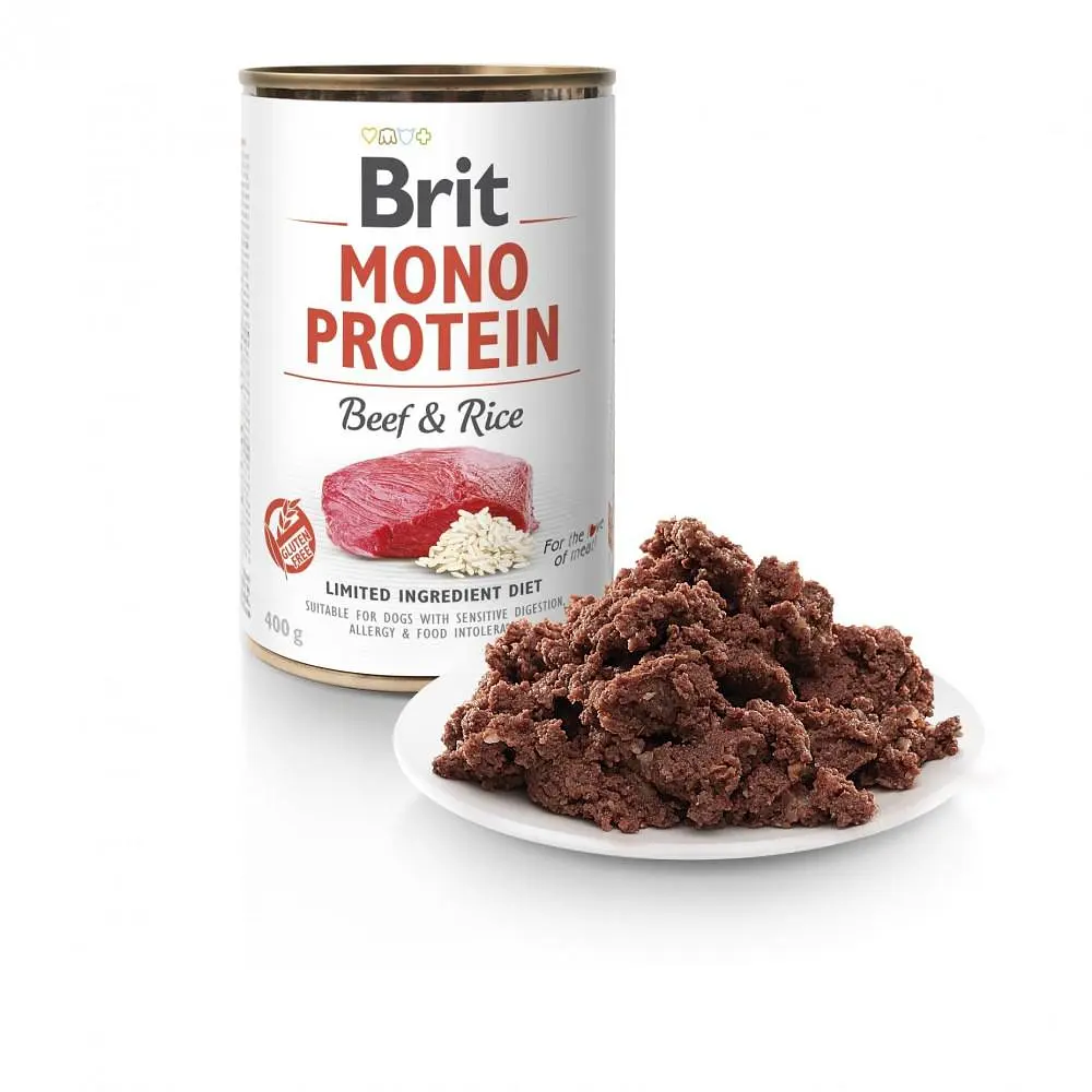 Вологий корм для собак Brit Mono Protein Beef & Rice 0,4 кг (яловичина та рис) - фото 2