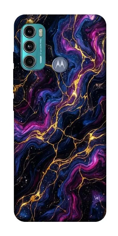 TPU чохол Demsky Purple space marble для Motorola Moto G60