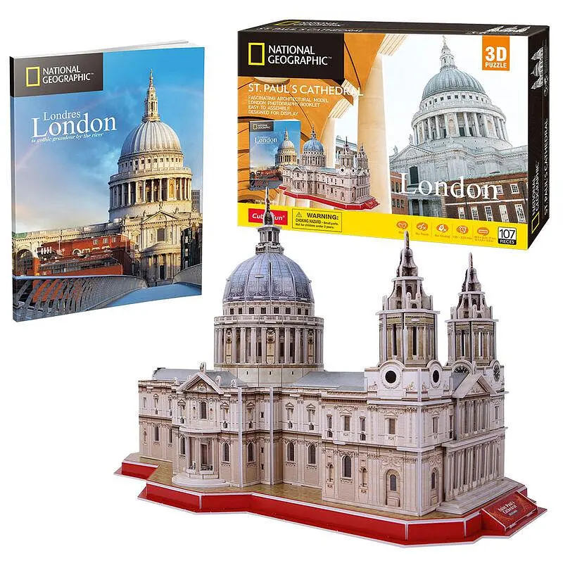 Пазл 3D CubicFun National Geographic Собор Святого Павла 107 елементів (DS0991h) - фото 3