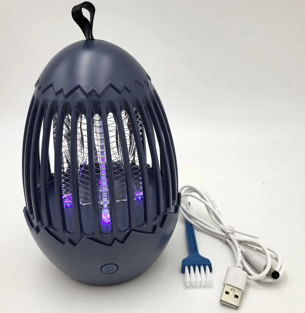 Лампа для комарів акумуляторна 5W від USB 2в1 LED світильник нічник і Електрична пастка знищувач комах 16см UKC Mosquito Killer Lamp LY-841 - фото 9
