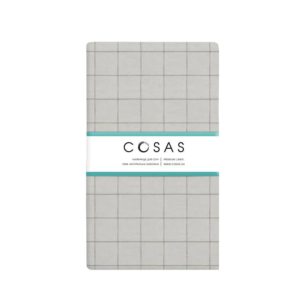 Набір простирадл на резинці Cosas ROSE/CELLASHGREY 140х200х20 см (Set_Rose_CellAshgrey_140х200_2) - фото 7