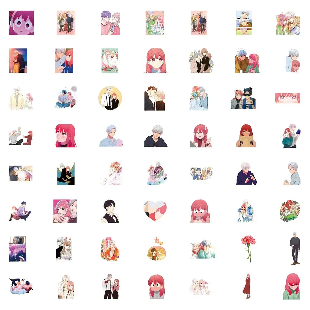 Стікерпак GeekLand Sign of Affection 50 штук - фото 5