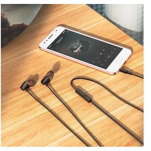 Навушники з мікрофоном Hoco M107 Discoverer універсальні earphones with mic білі 6931474794560 - фото 8