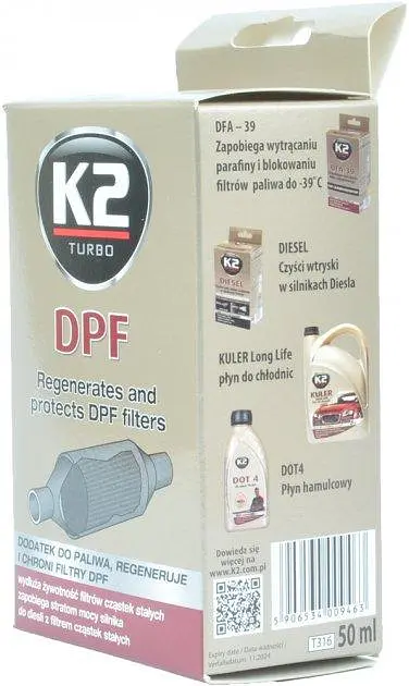 Присадка очищувач для фільтра сажі K2 DPF 50 мл (T316) - фото 6