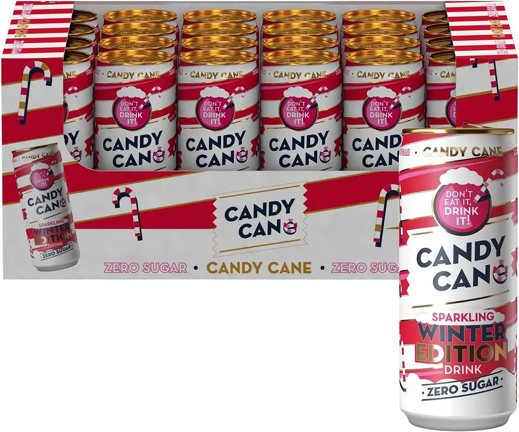 Газований напій Candy Can Limited Edition Winter Cane Flavour без цукру 330 мл - фото 6