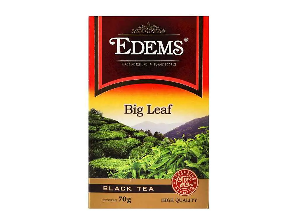 Чай фасований чорний Еdems 70 г Крупнолистовий