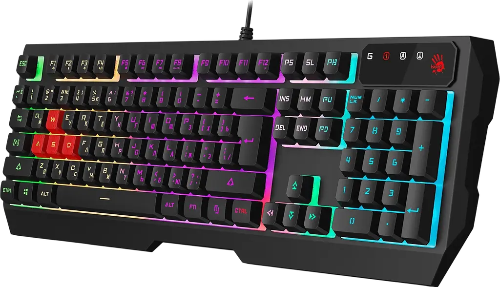 Клавіатура A4Tech B140N Bloody RGB Black - фото 3