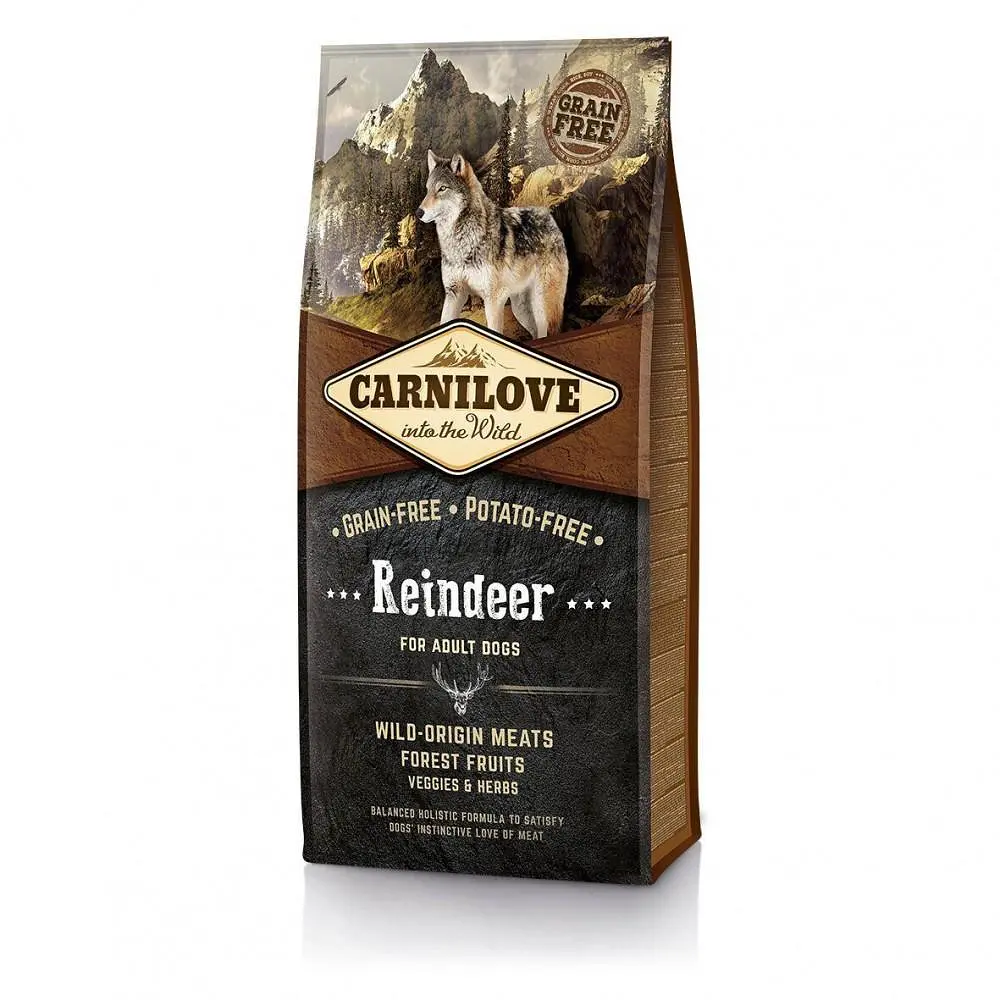 Сухий корм Carnilove Adult Raindeer 12 кг з м'ясом північного оленя для дорослих собак усіх порід - фото 2
