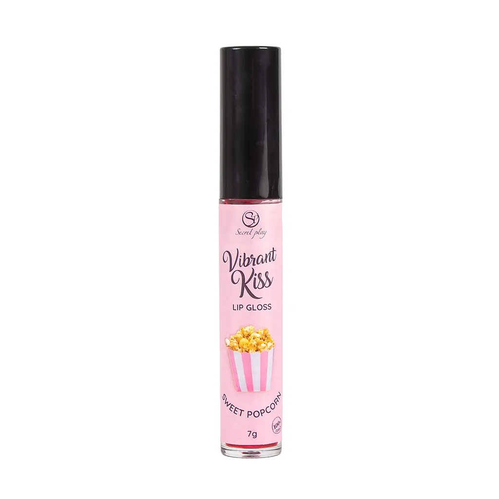 Блиск для губ з ефектом вібрації - Secret Play Sweet Popcorn Lip Gloss Vibrant Kiss - фото 3
