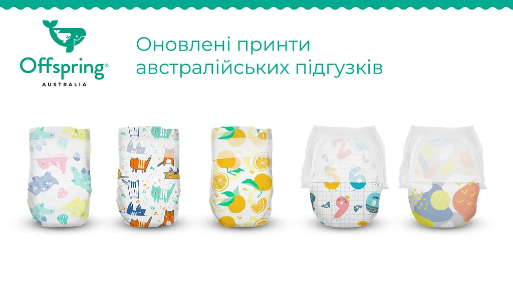 Підгузки Offspring Meow The Cat розмір M 6-10 кг 42 шт. (DP-OI-FAT-M42P-MTC) - фото 3
