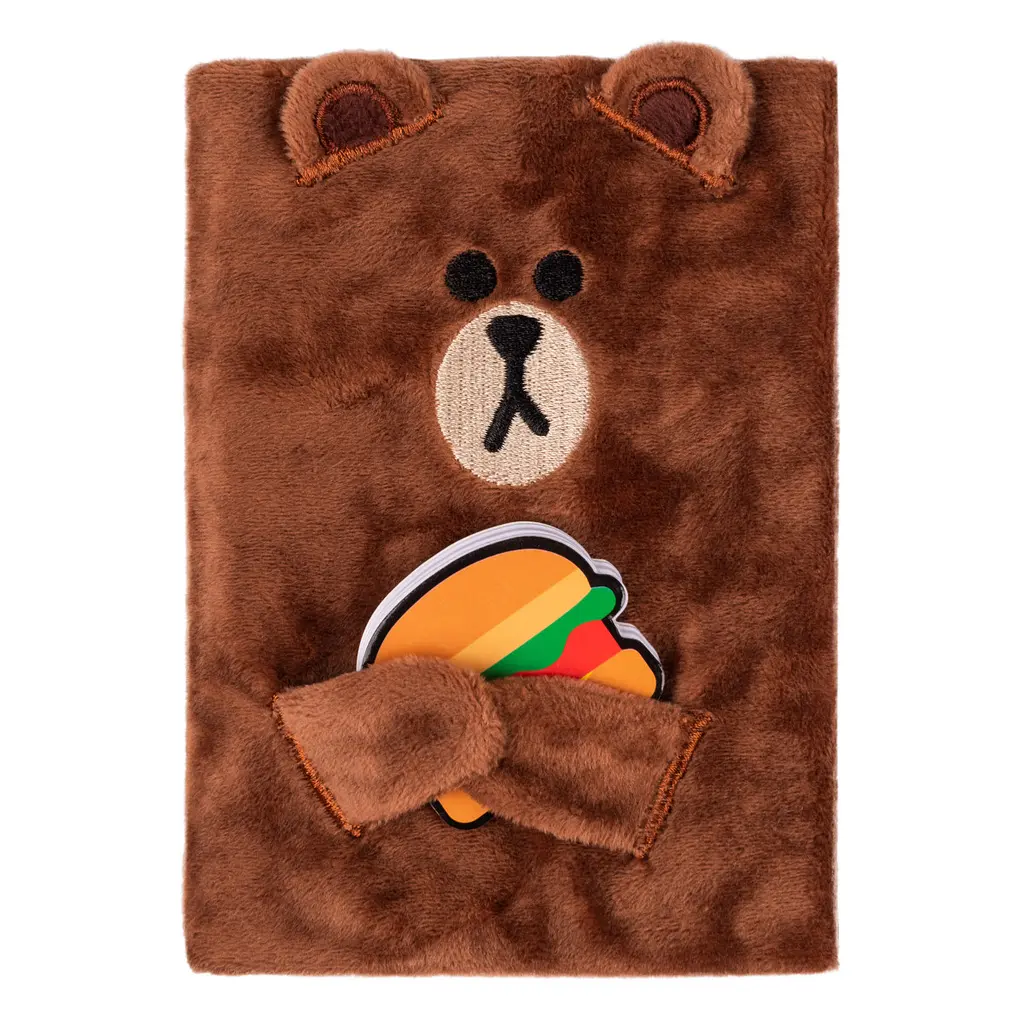 Блокнот Yes пухнастий Line Friends Brown 151745