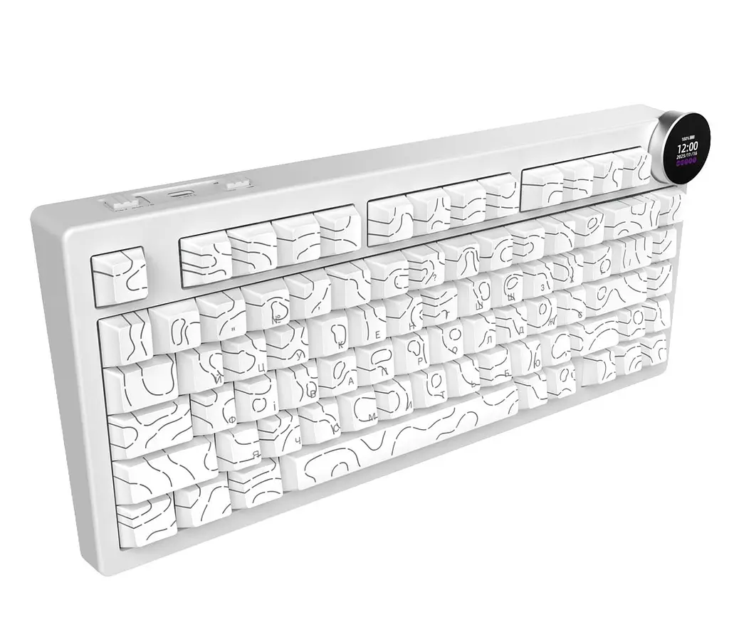 Клавіатура Ajazz AK820 V2 White Peach Switch (AK820-V2-WP-S-W) - фото 4