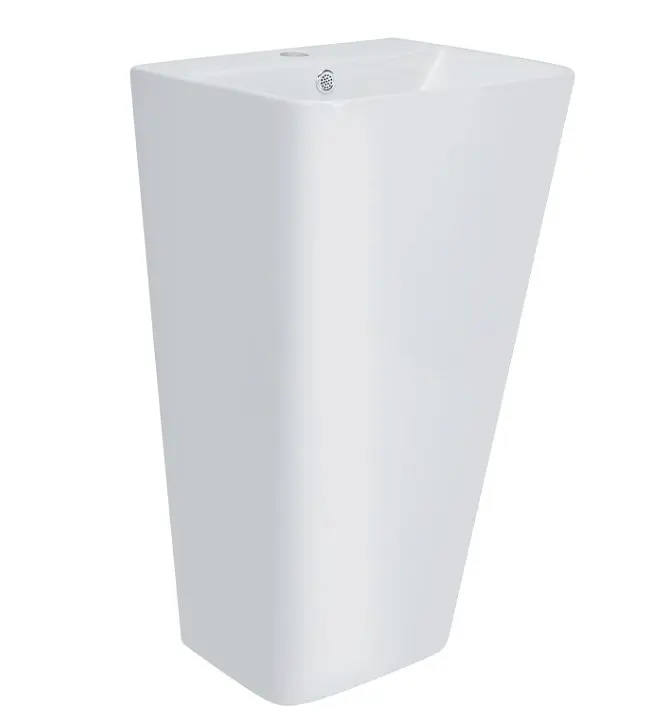 Раковина Qtap Tern напольная без донного клапана QT1711G302WN - фото 2