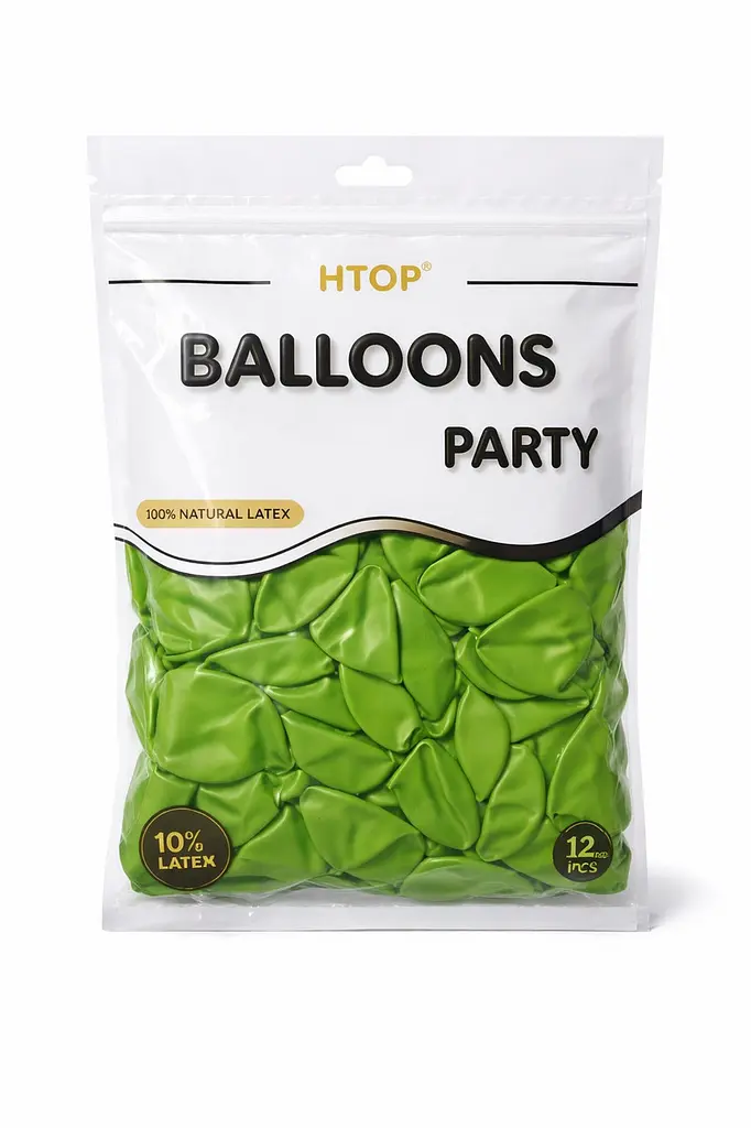 Надувні повітряні кулі HTOP 100 шт Party Balloons 30 см Товари для оформлення Дня народження Святкова атрибутика Зелений - фото 2