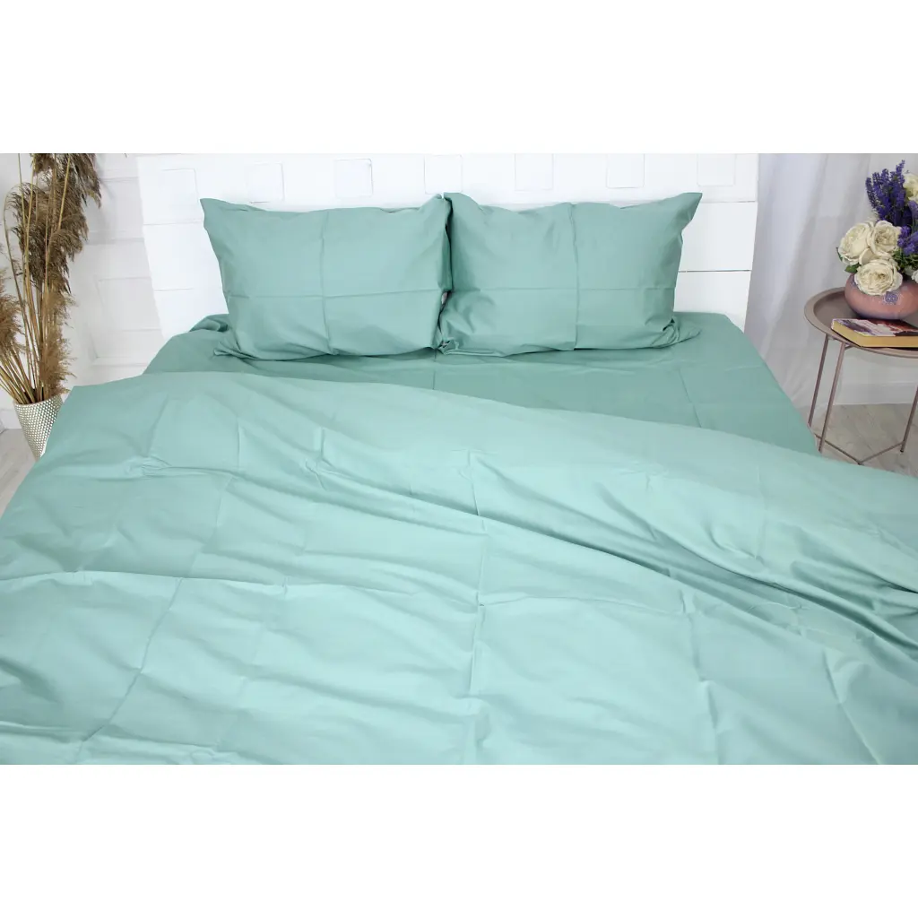 Постільна білизна MirSon Сатин 0844 Green Olive 160х220 (2200002024990) - фото 2