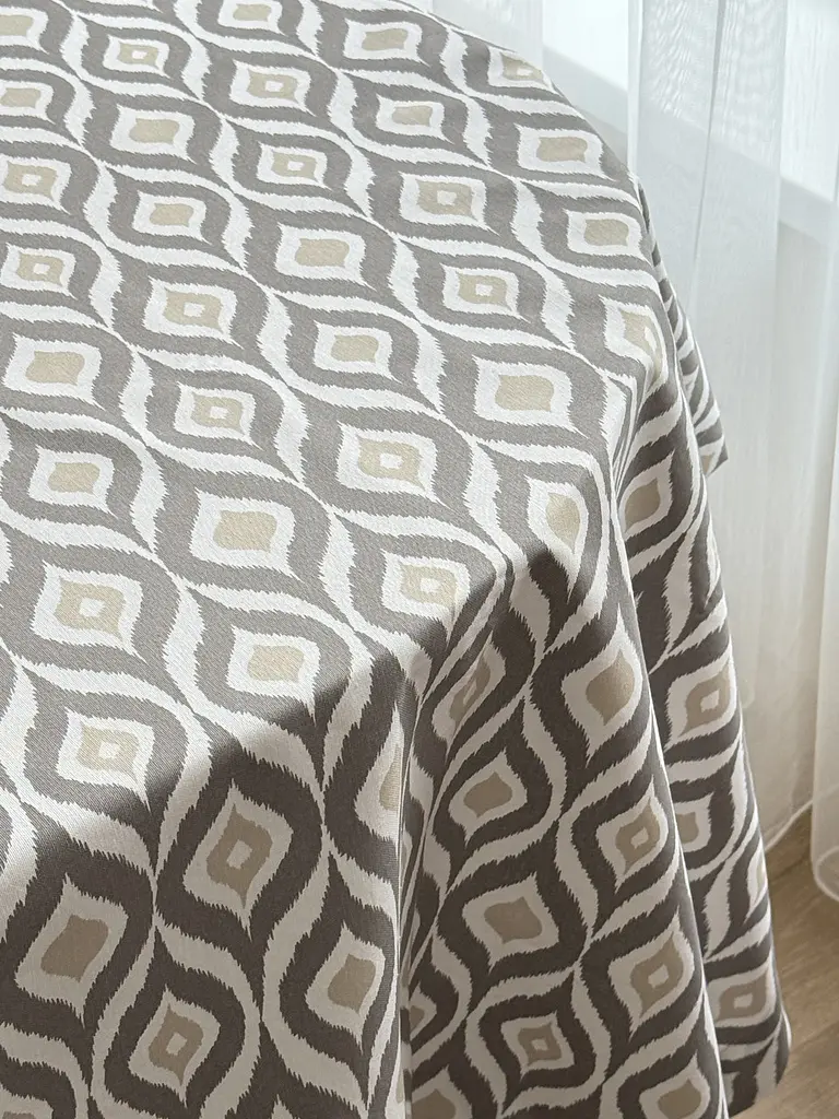 Скатертина столова Ecotton DUCK 170х200 см водовідштовхувальна Абстракт сірий (27951/29) (25032) - фото 7