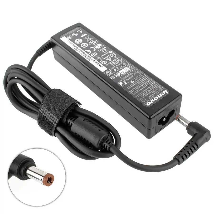 Блок живлення для ноутбука Lenovo 20V, 3.25A, 65W, 5.5x2.5mm, Black (ADP-65KH B) (без кабеля !) - фото 2