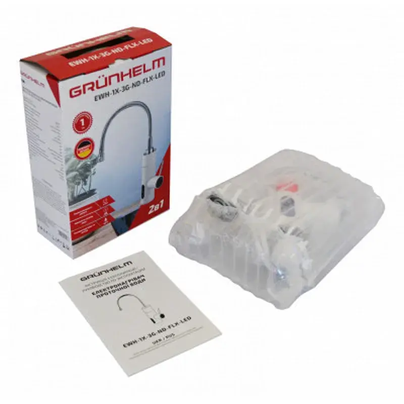 Проточний водонагрівач Grunhelm EWH-1X-3G-ND-FLX-LED - фото 6