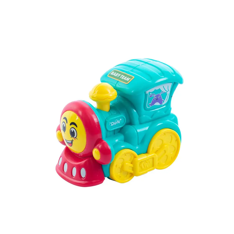 Дитяча іграшкова машинка "Паровозик" Baby Team 8620_паровозик_бірюзовий