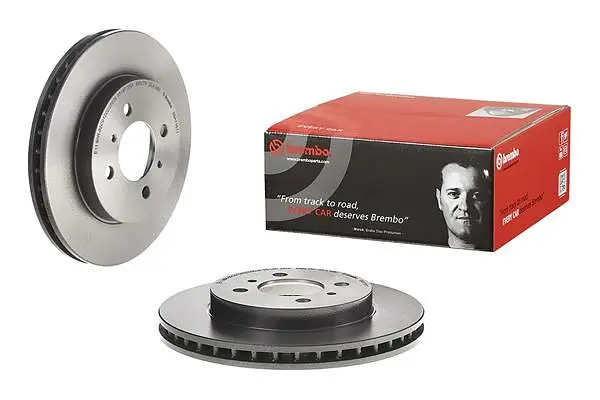 Диск гальмівний вентильований Mitsubishi Lancer IV-VII, Colt IV 88-13р Brembo (09.A116.11) - фото 2