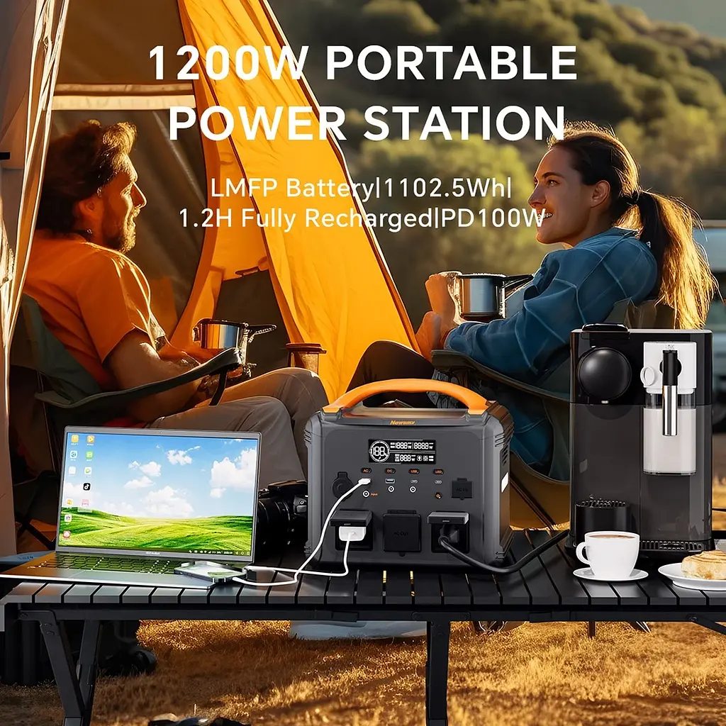 Зарядна станція Newsmy S1210 1200W 1102.5Wh LiFePO4 - фото 3