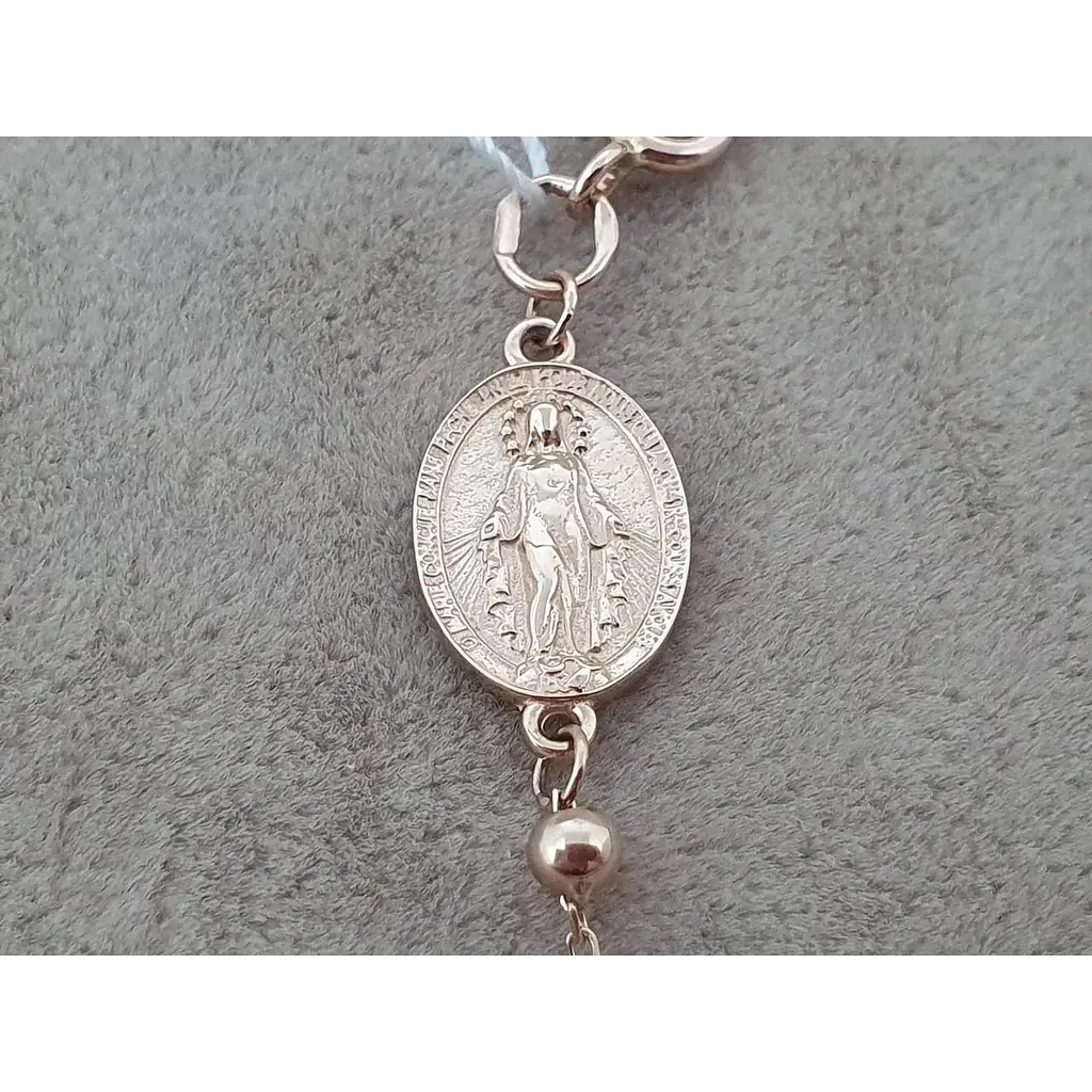 Золотий браслет Tango з Чудотворним медальйоном Пресвятої Богородиці (Якірне). 820248 18 - фото 2