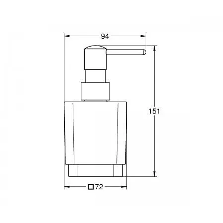 Дозатор для мила Grohe Selection Cube 40805000, Хром - фото 2