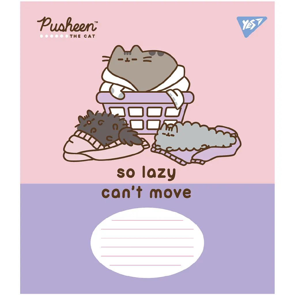 Набір зошитів Yes Pusheen The Cat А5 18 аркушів у клітинку 25 шт. (767615) - фото 2