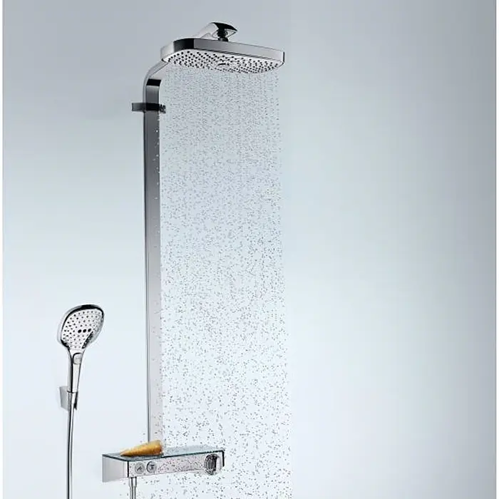 Душова система Hansgrohe Raindance Select E 300 2Jet з термостатом ShowerTablet White/Chrome 27126400, Хром - фото 2