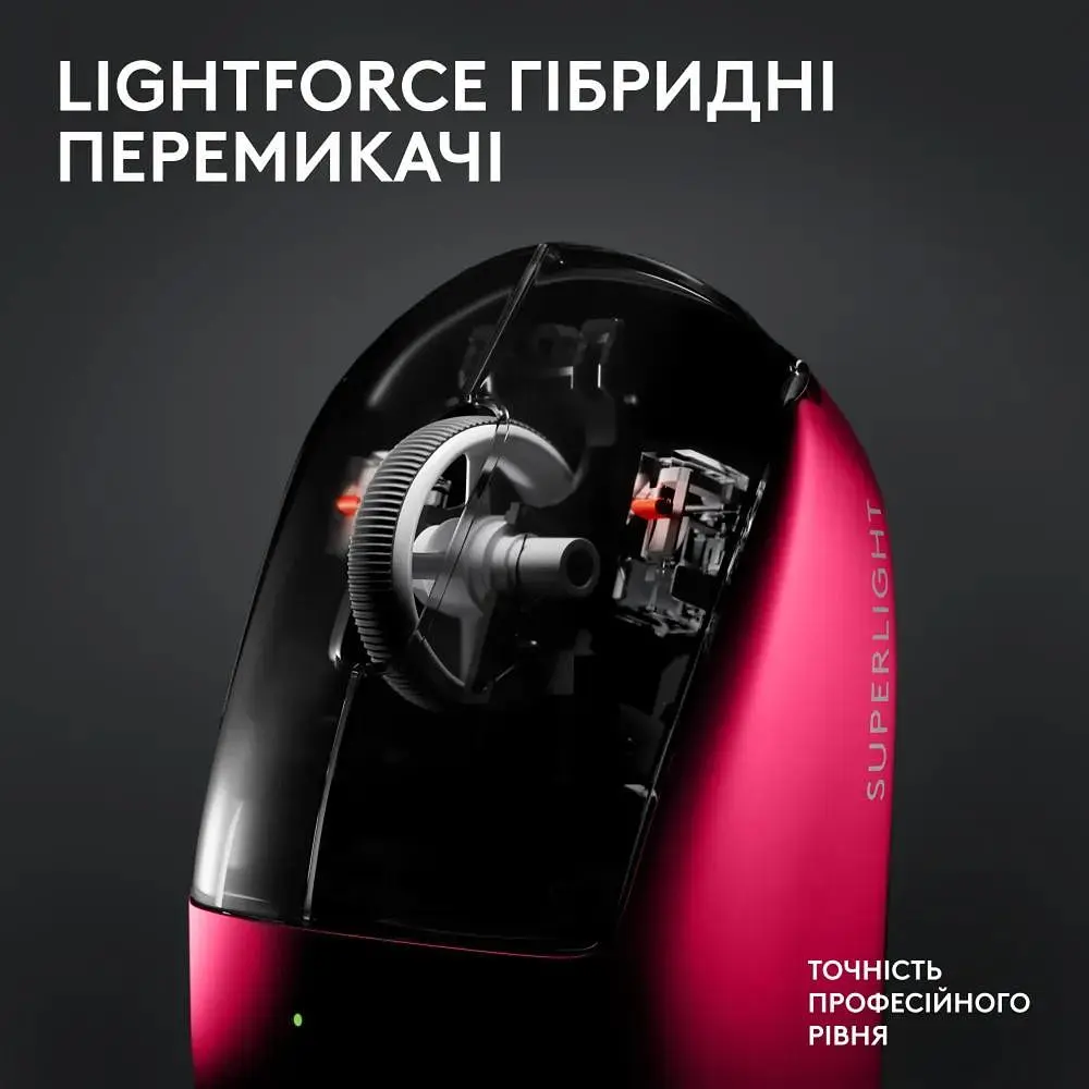 Миша Logitech G Pro X Superlight 2 Lightspeed Wireless Magenta (910-006797) - фото 3