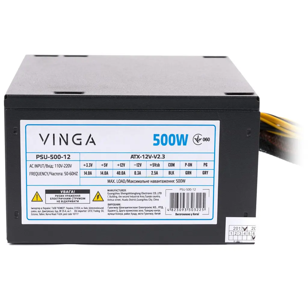 Блок живлення Vinga 500W ОЕМ (PSU-500-12) - фото 11