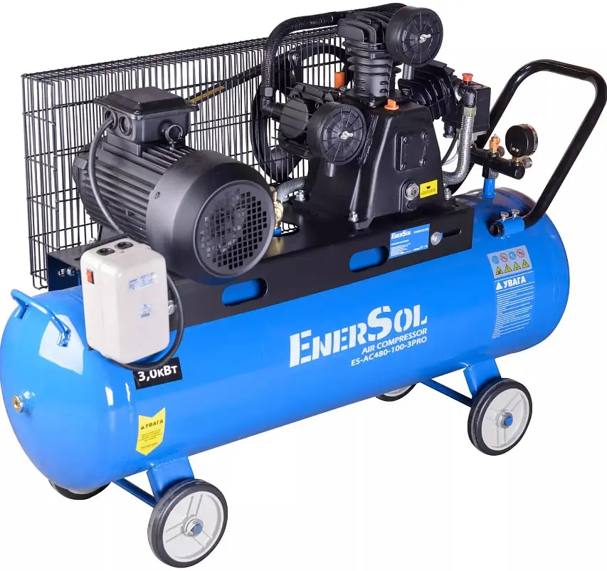 Компресор EnerSol повітряний ES-AC480-100-3PRO - фото 2
