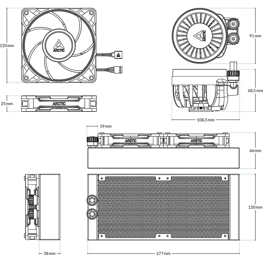 Система водяного охолодження Arctic Liquid Freezer III Pro 240 (ACFRE00178A) [143367] - фото 7