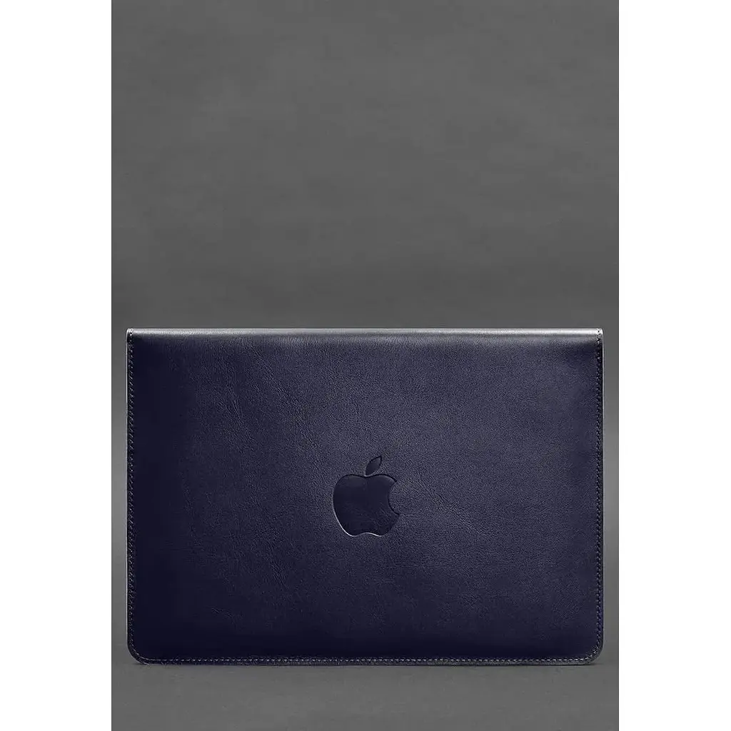 Шкіряний чохол-конверт BlankNote на магнітах для MacBook 15 дюймів Темно-синій - фото 2